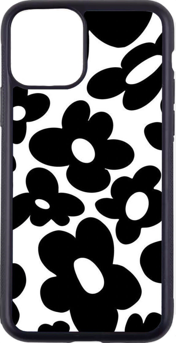 black flower print case Cases By Chloe