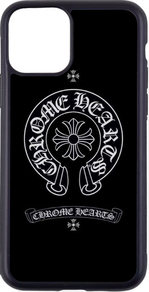 black chrome hearts case – Cases By Chloe