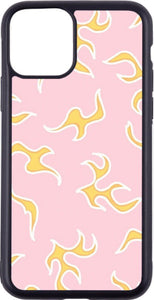 orange flame print case