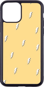 yellow lightning bolt print case