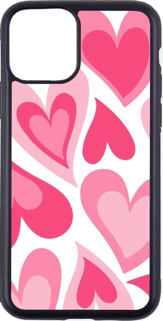 pink/white wavy hearts case