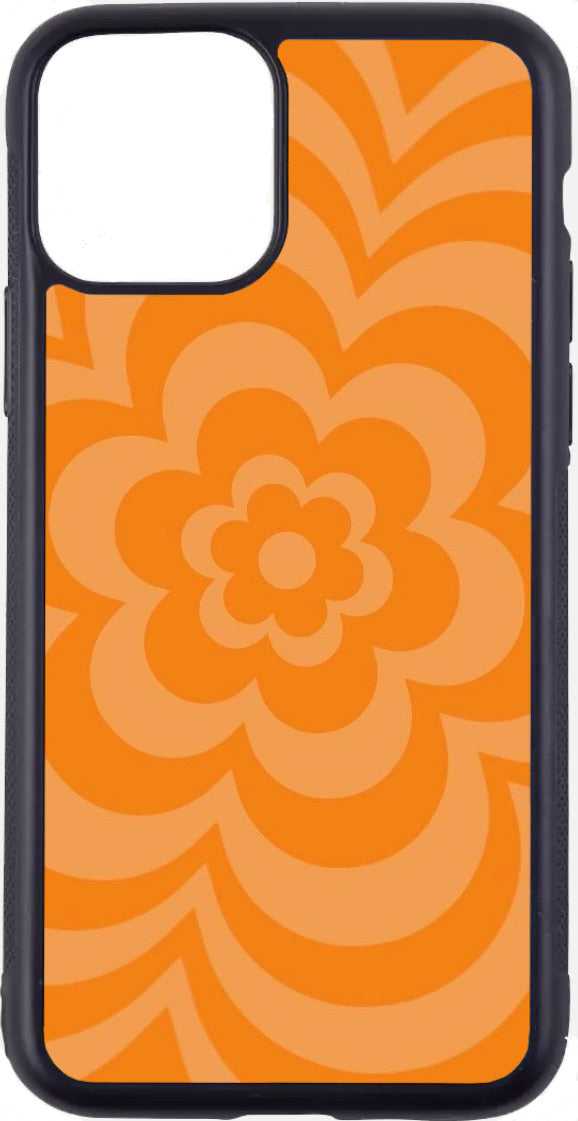 orange layered flowers case