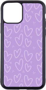 purple heart print case