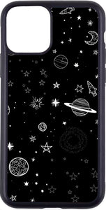 black/white outer space case