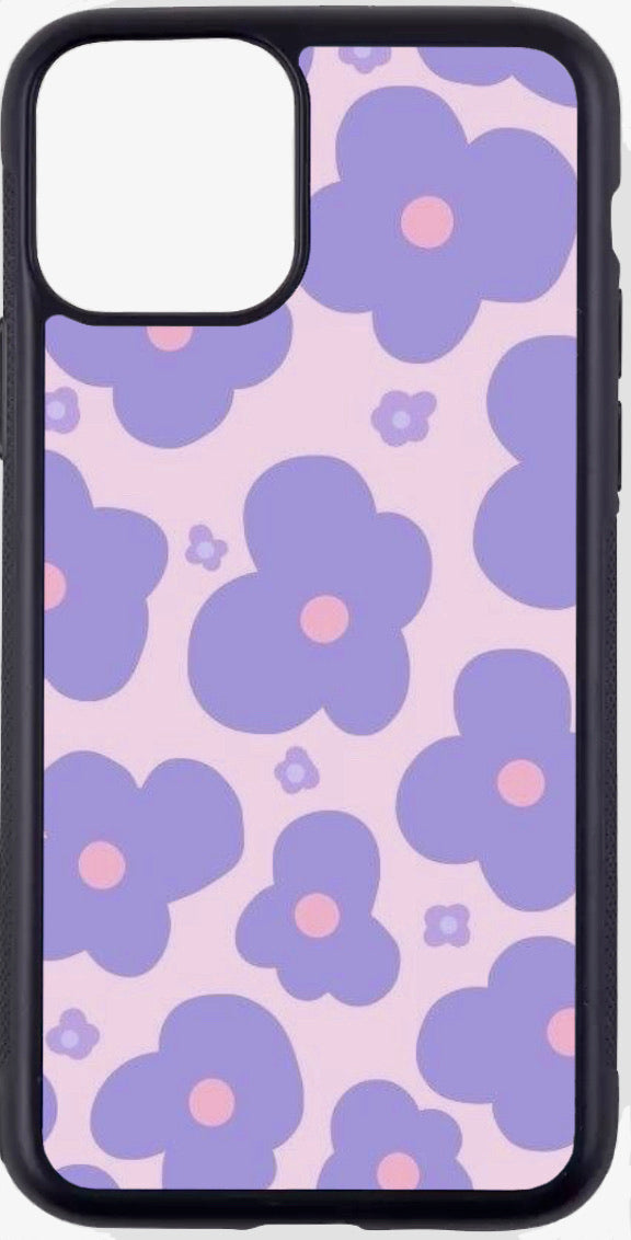 pink/purple flower print case