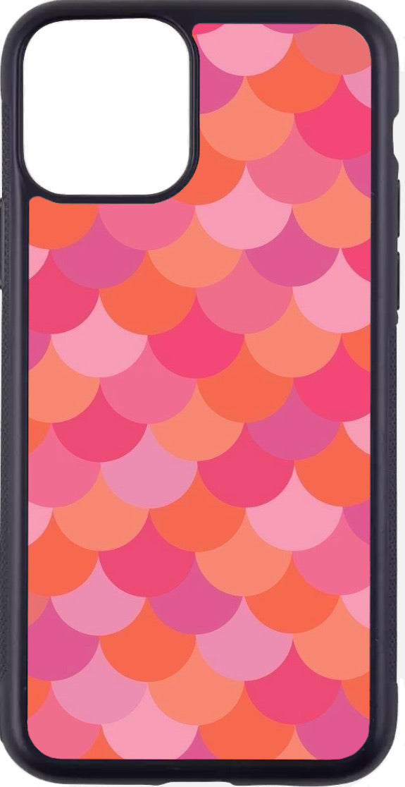 pink/orange mermaid case