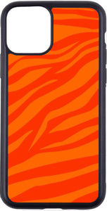 orange zebra print case