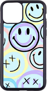 outlined smiley faces case