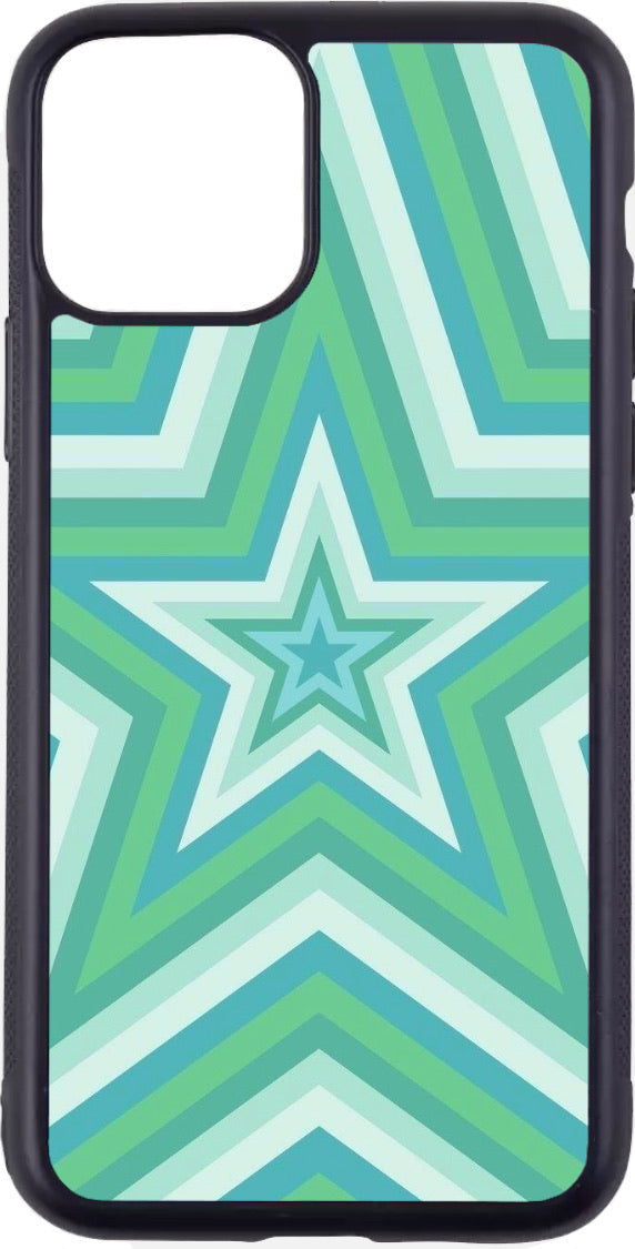 blue/green layered stars case