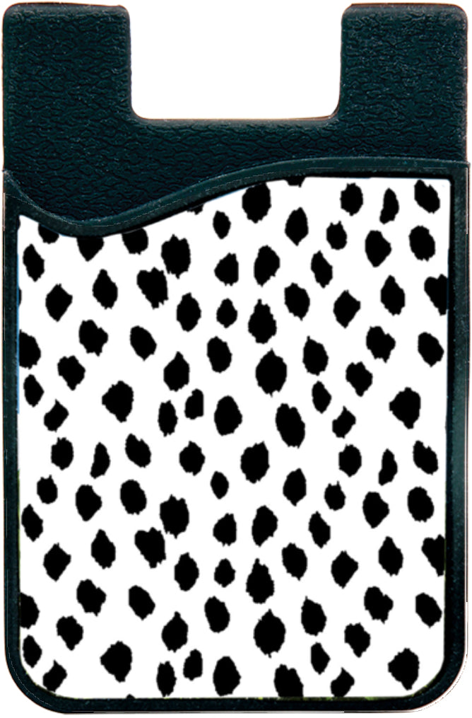 dalmatian print phone wallet