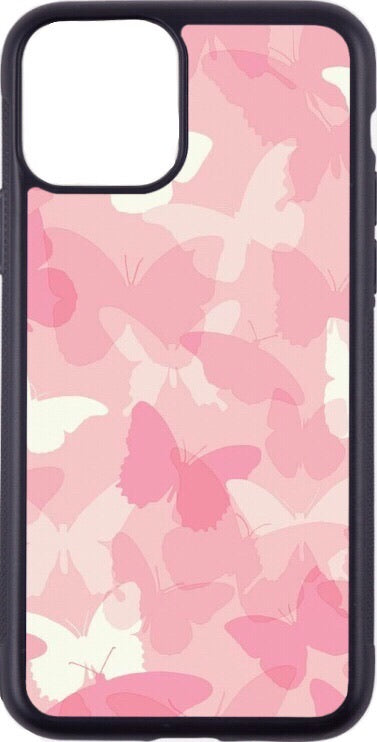 pink butterfly print case