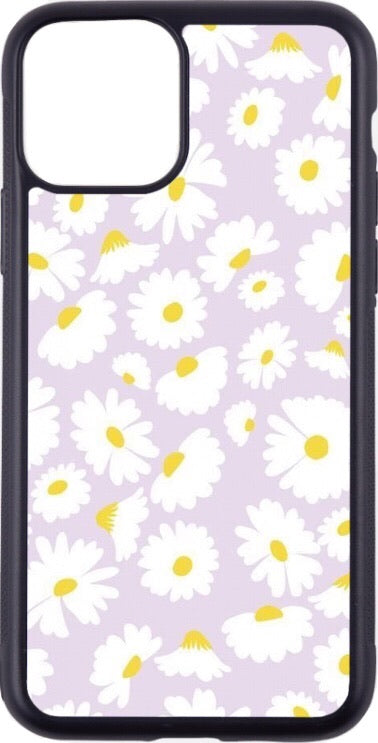 pastel purple daisy print case