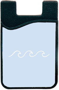 blue waves phone wallet