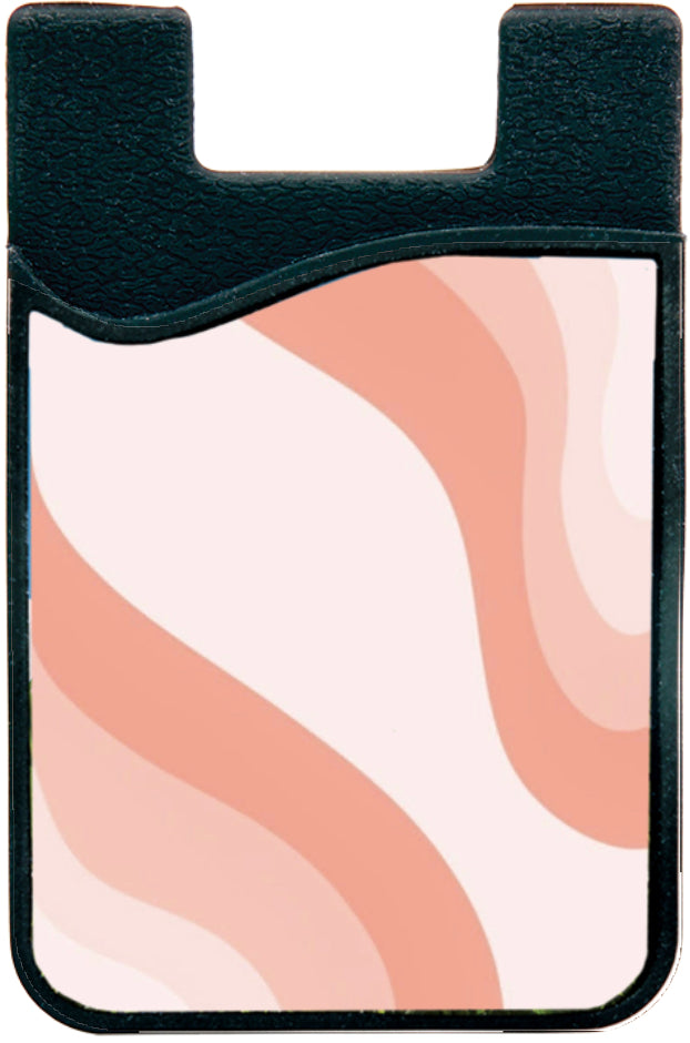 coral wavy phone wallet