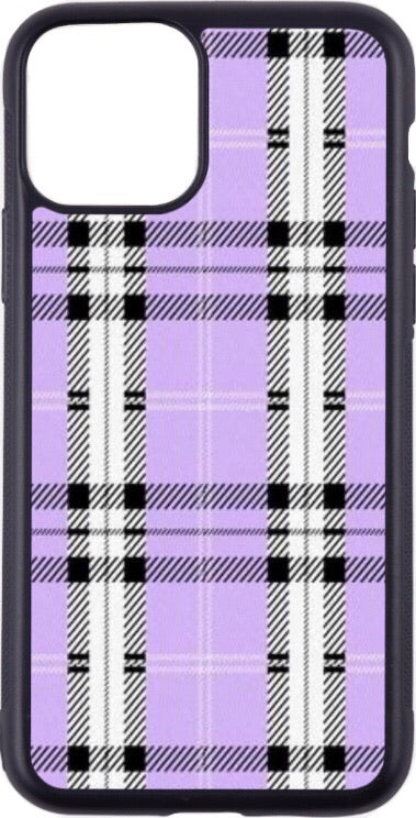 purple tartan case