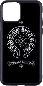 black chrome hearts case