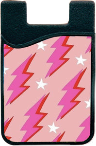 pink lightning bolt phone wallet