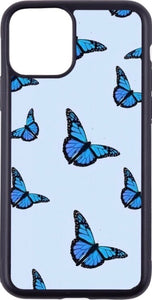 blue butterfly print case