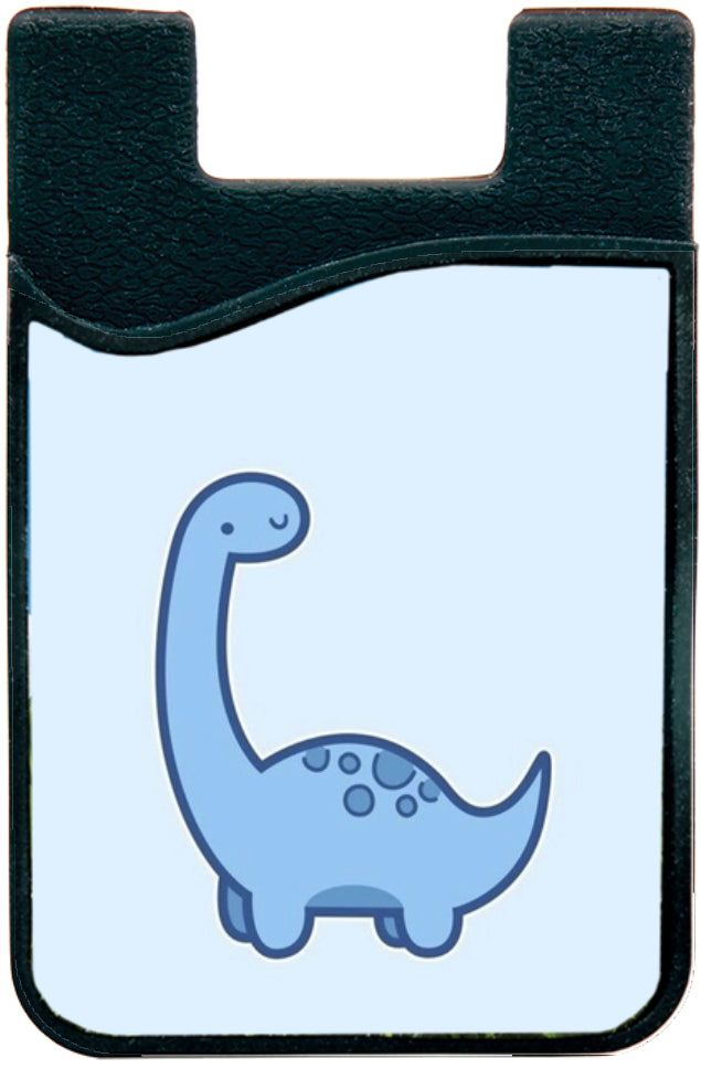 baby blue dino phone wallet